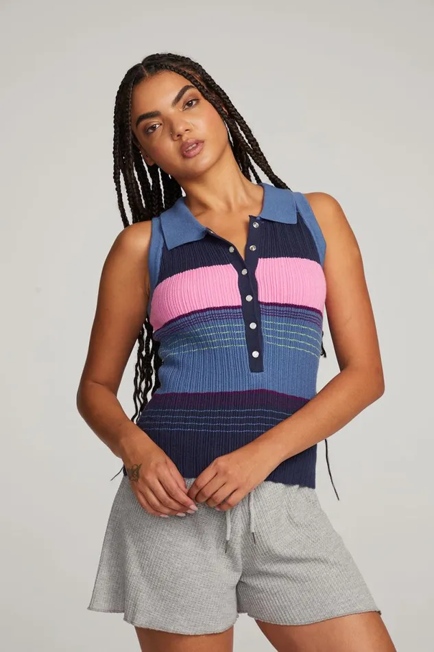 Womens Tops Chaser Brand Alice Venice Stripe Tank