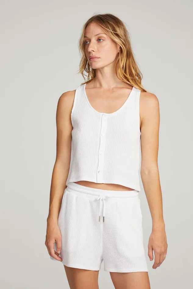 Womens Tops Chaser Brand Alpine White Tank