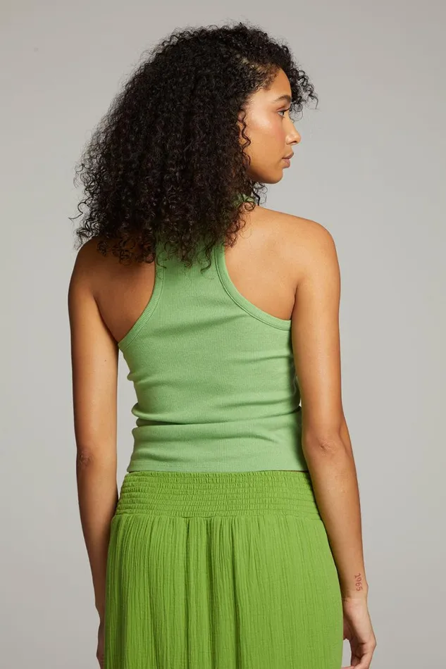 Womens Tops Chaser Brand August Piquant Green Tank Top