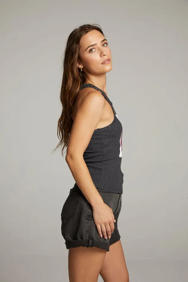 Womens Tops Chaser Brand Black Sabbath Cross Tank