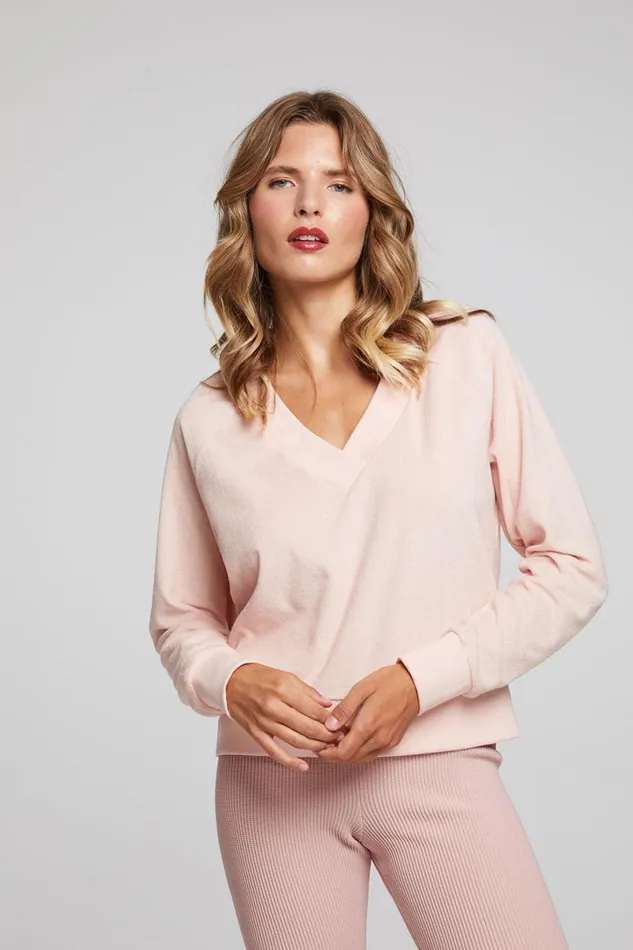 Womens Tops Chaser Brand Cali Peach Whip Tee