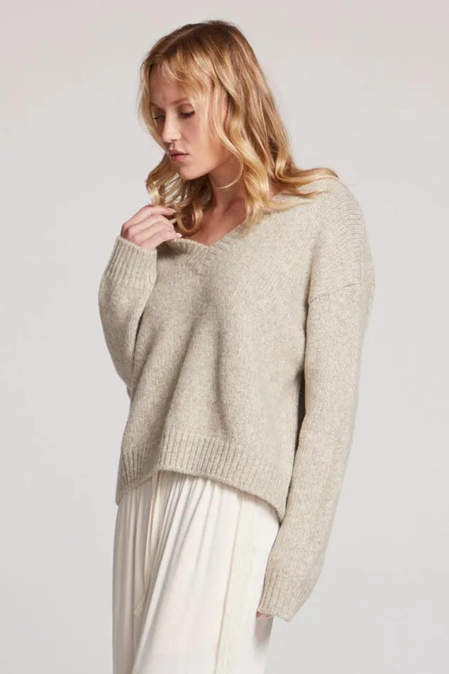 Womens Tops Chaser Brand Ginger Toasted Coconut Long Sleeve