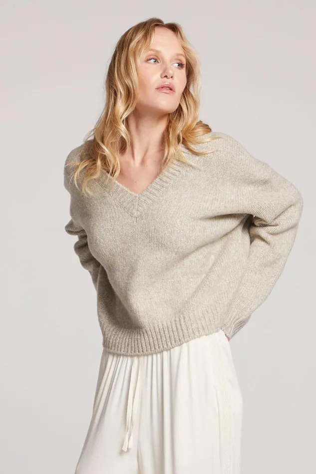 Womens Tops Chaser Brand Ginger Toasted Coconut Long Sleeve