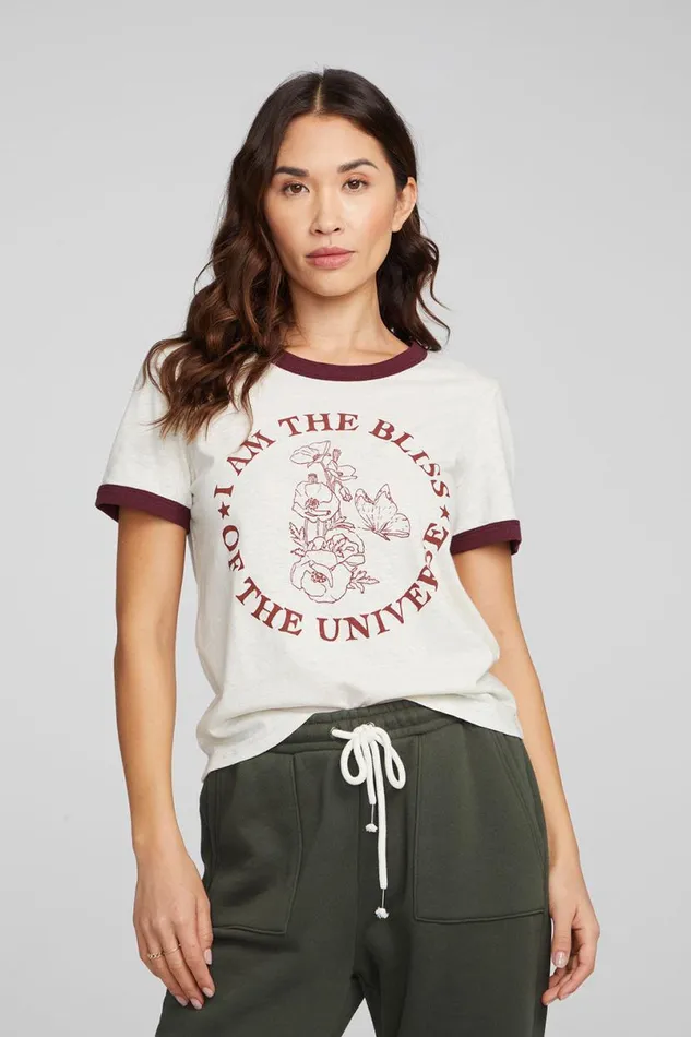 Womens Tops Chaser Brand I Am Bliss Tee