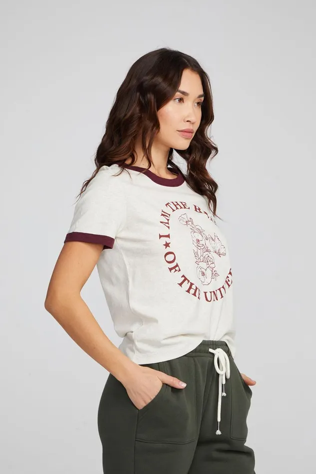 Womens Tops Chaser Brand I Am Bliss Tee