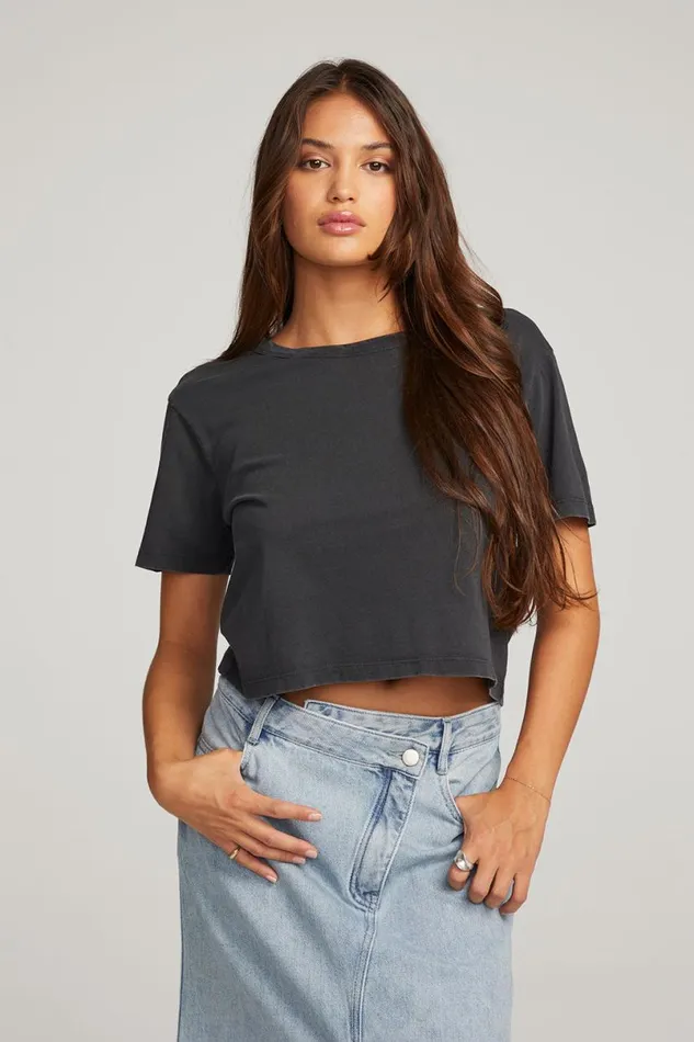 Womens Tops Chaser Brand Jameson Licorice Tee