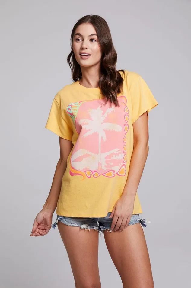 Womens Tops Chaser Brand Los Angeles Tee