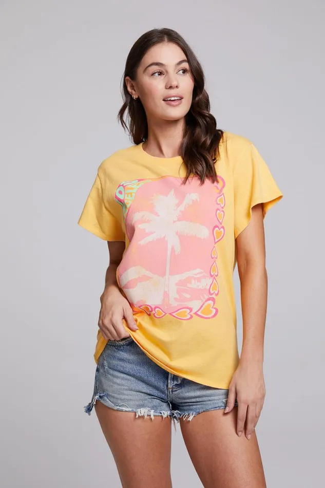 Womens Tops Chaser Brand Los Angeles Tee