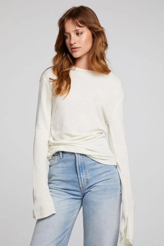Womens Tops Chaser Brand Nyla Starry White Blouse
