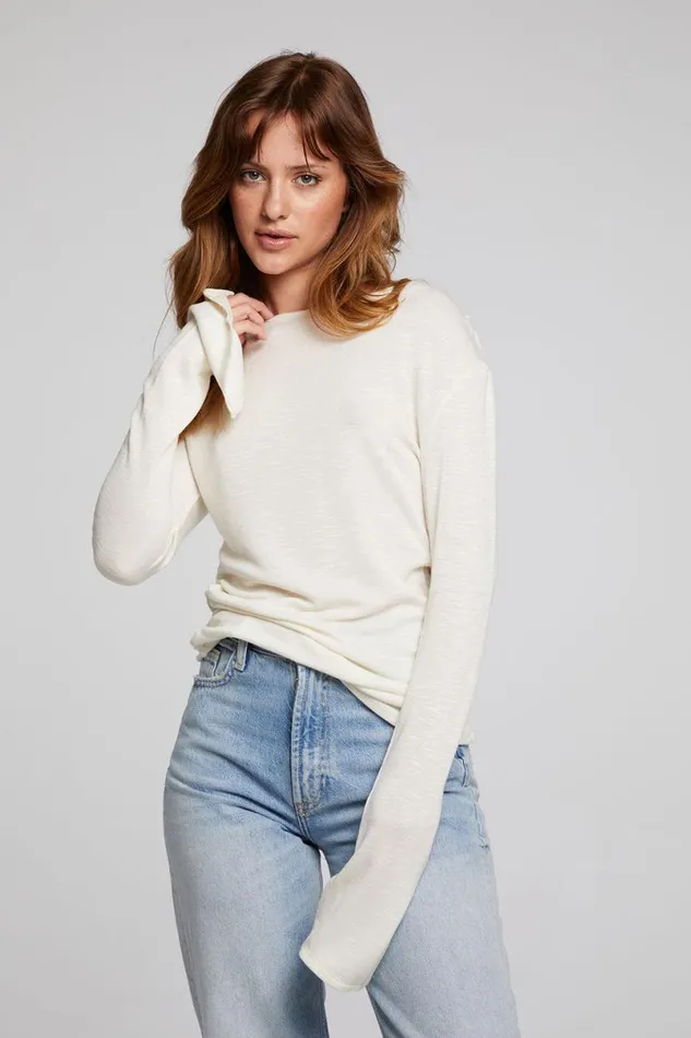 Womens Tops Chaser Brand Nyla Starry White Blouse