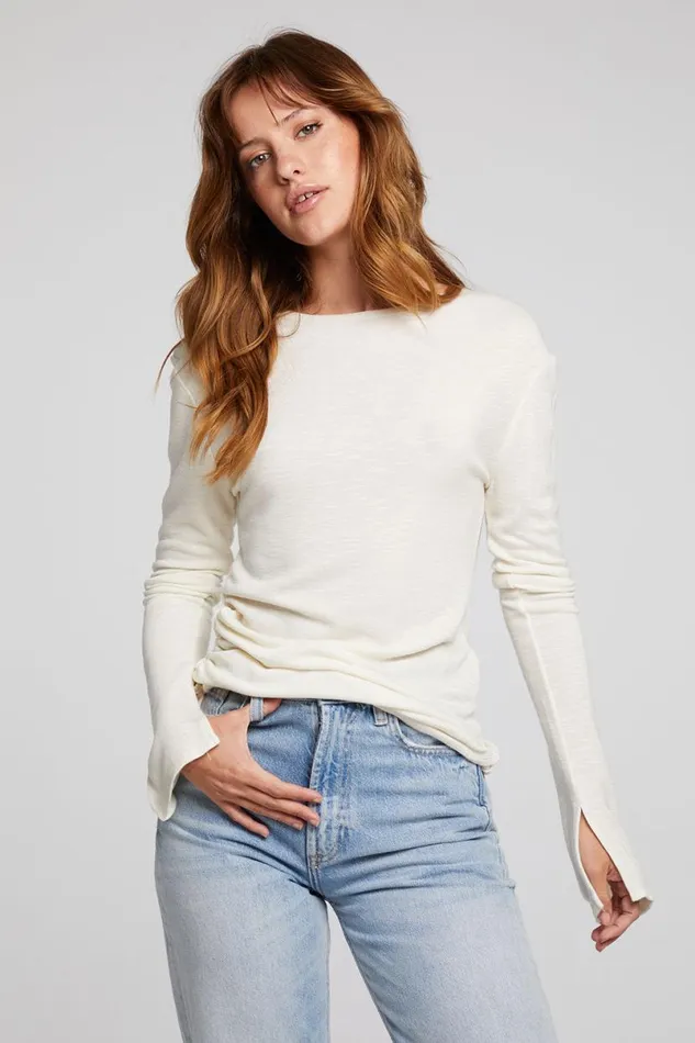 Womens Tops Chaser Brand Nyla Starry White Blouse