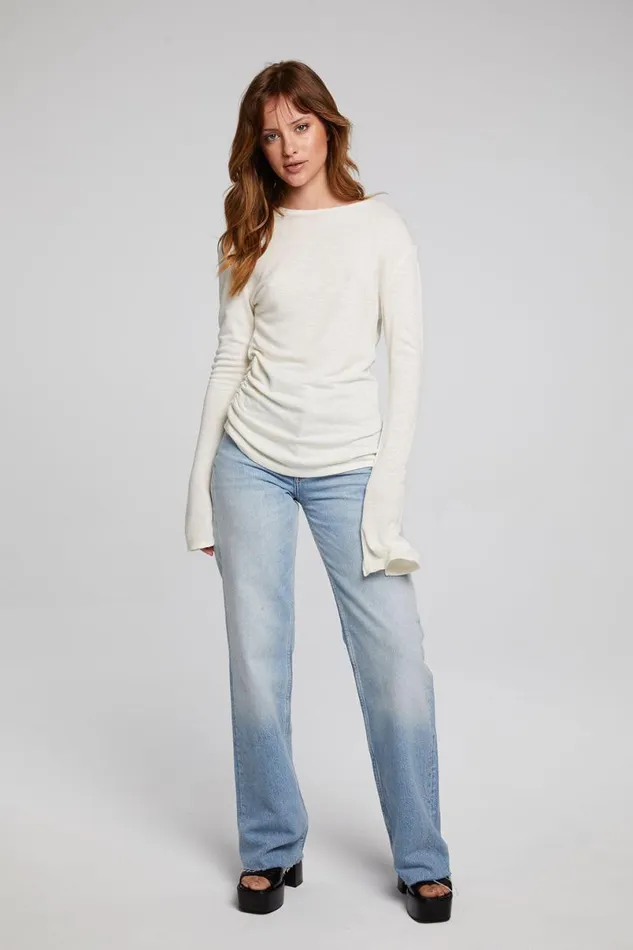 Womens Tops Chaser Brand Nyla Starry White Blouse