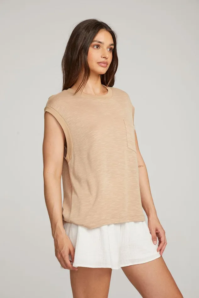 Womens Tops Chaser Brand Odessa Portbella Tee