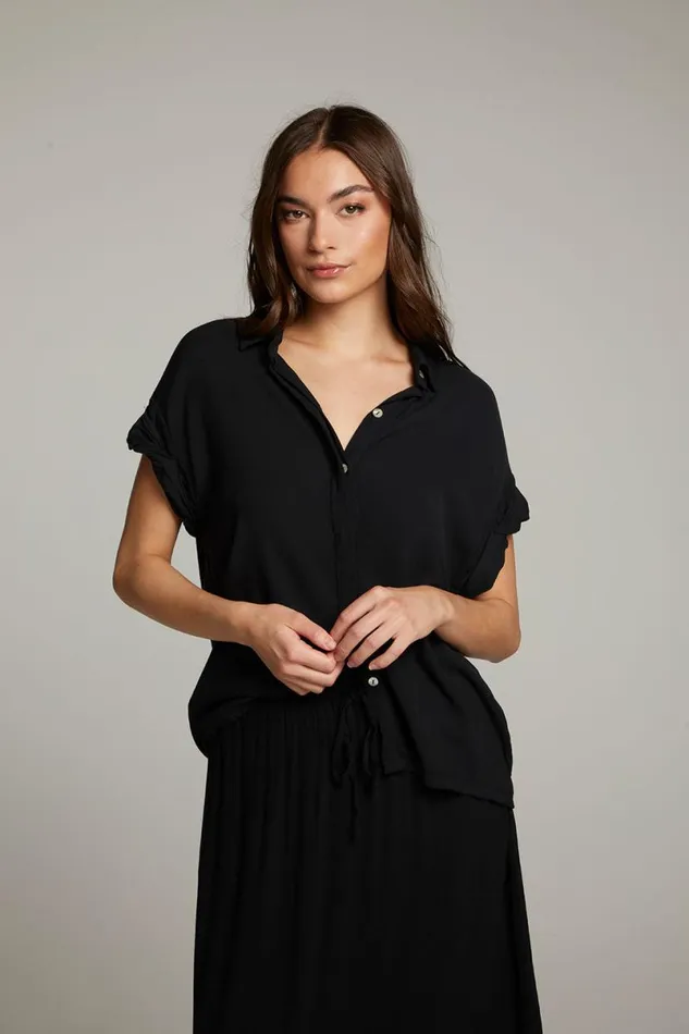 Womens Tops Chaser Brand Rhythmm Licorice Button Down