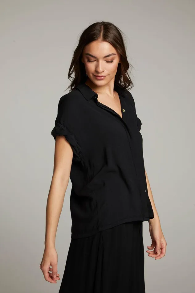 Womens Tops Chaser Brand Rhythmm Licorice Button Down