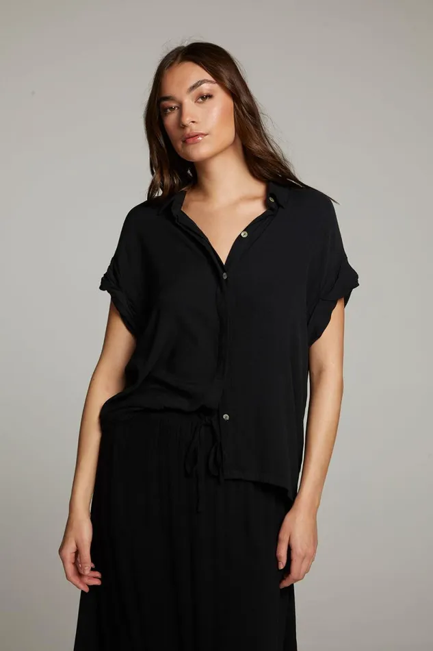 Womens Tops Chaser Brand Rhythmm Licorice Button Down