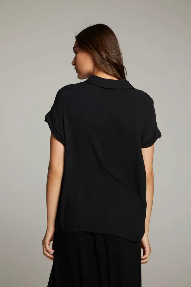 Womens Tops Chaser Brand Rhythmm Licorice Button Down