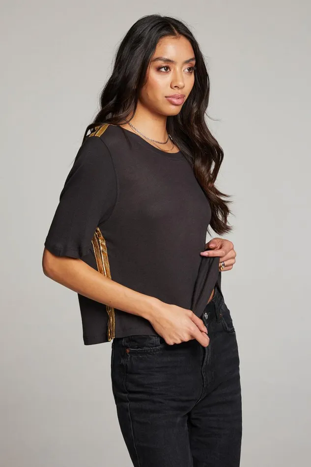 Womens Tops Chaser Brand Rover Licorice Tee