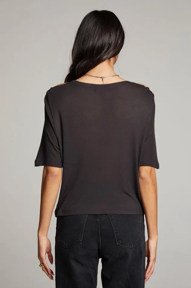 Womens Tops Chaser Brand Rover Licorice Tee