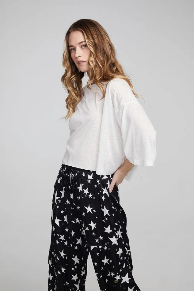 Womens Tops Chaser Brand Shine Bright White Tee