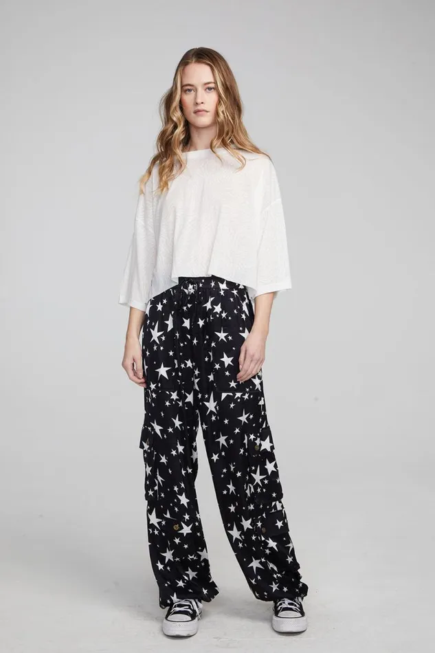 Womens Tops Chaser Brand Shine Bright White Tee