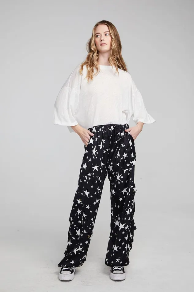 Womens Tops Chaser Brand Shine Bright White Tee