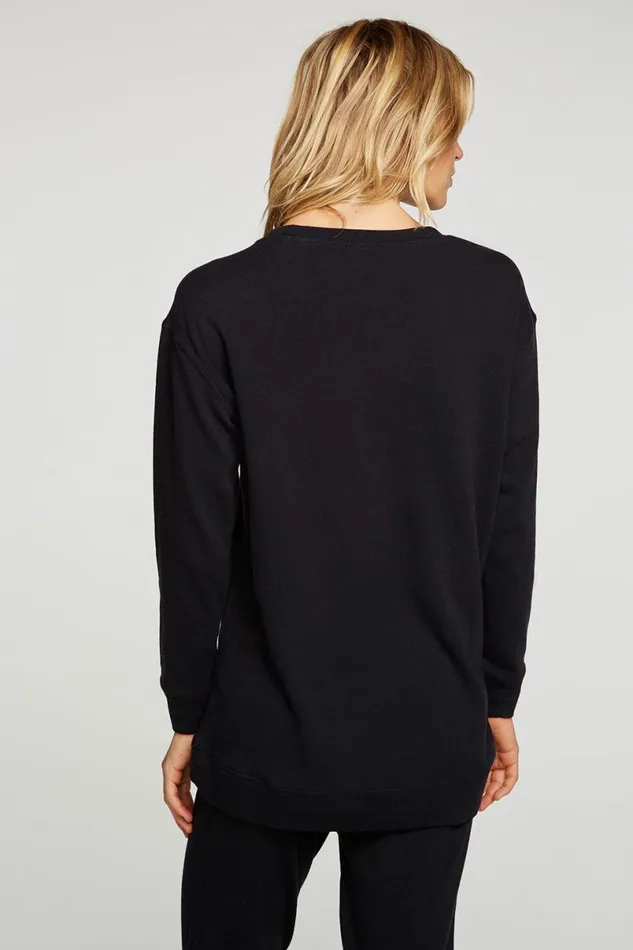 Womens Tops Chaser Brand Skeleton Pullover