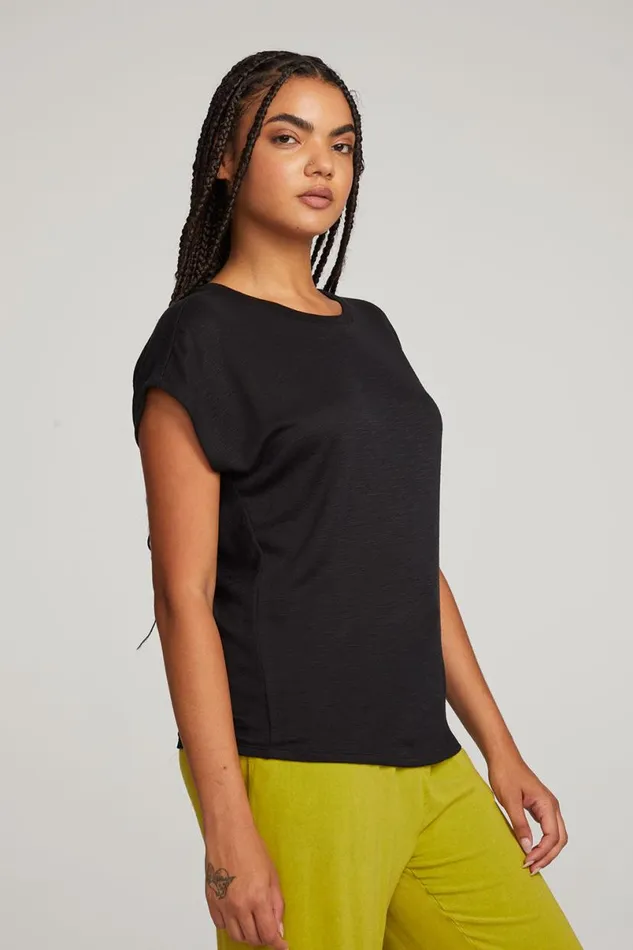 Womens Tops Chaser Brand Wylie Licorice Tee