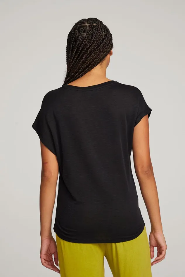 Womens Tops Chaser Brand Wylie Licorice Tee