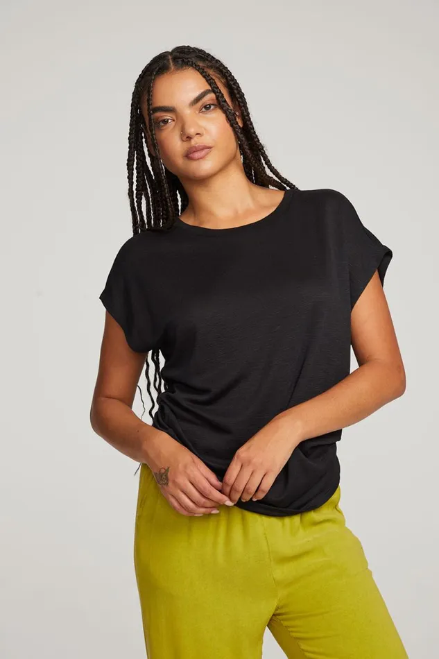 Womens Tops Chaser Brand Wylie Licorice Tee
