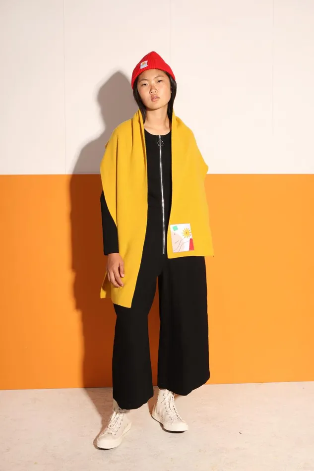 Wool Knitted Scarf WomensShop LF Markey Scarves
