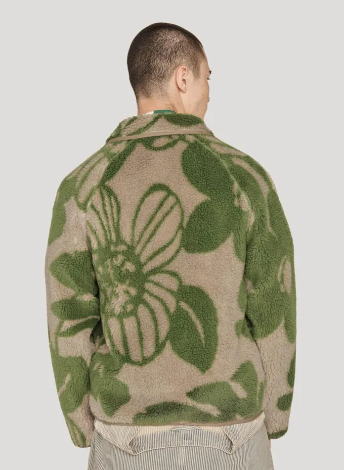 YMC Beach Jacket Green Multi Mens Outerwear