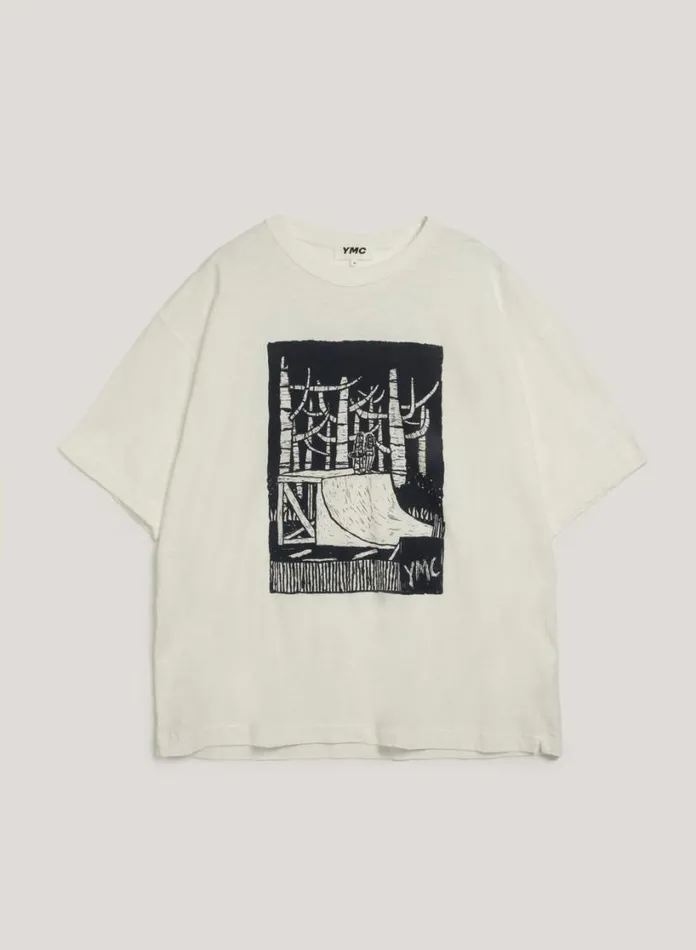 YMC Its Out There T Shirt White Mens TShirts