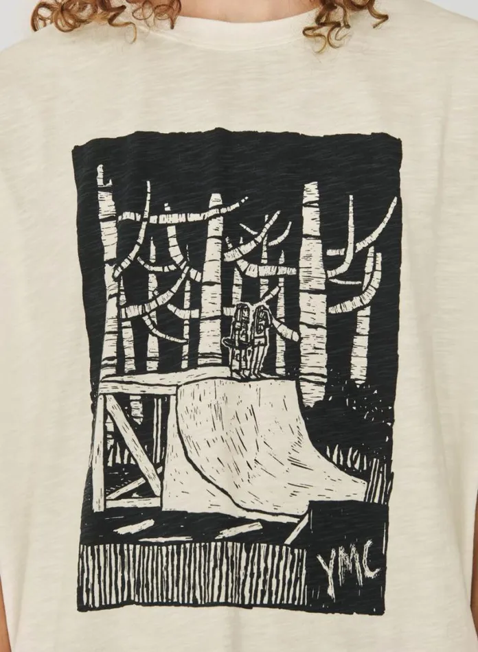 YMC Its Out There T Shirt White Mens TShirts
