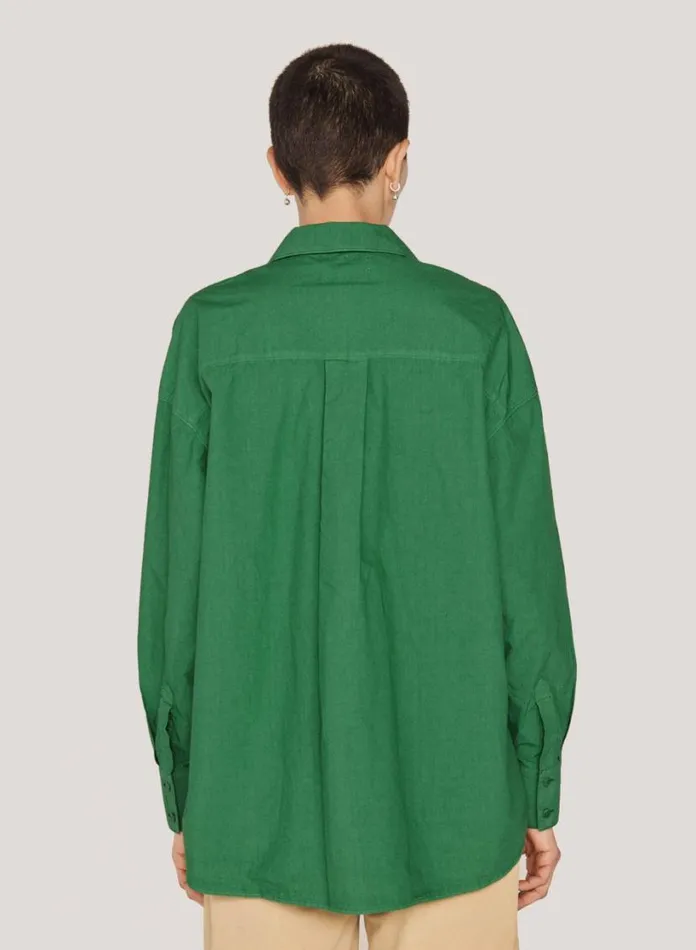 YMC Lena Shirt Green Womens Shirts