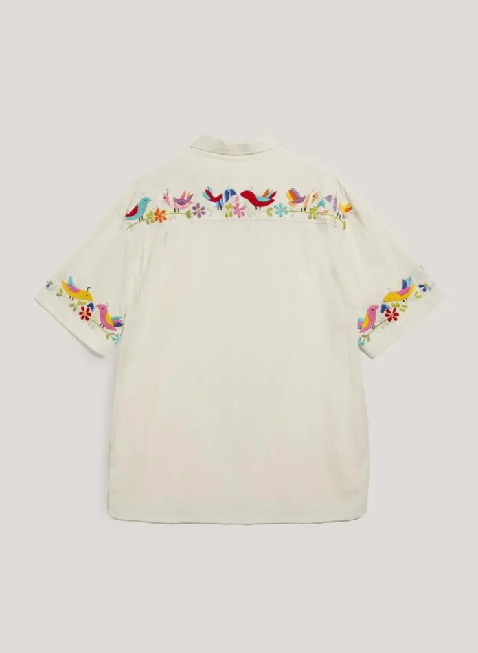 YMC Mitchum Shirt Ecru Mens Shirts