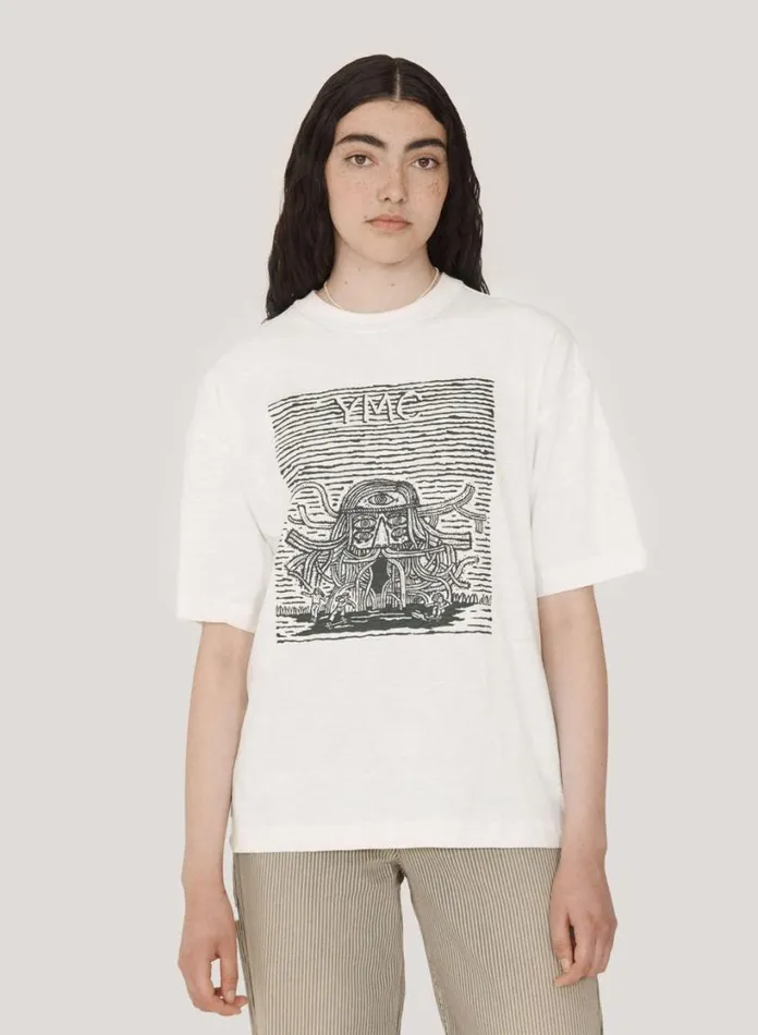 YMC Mystery Machine T Shirt White Womens TShirts