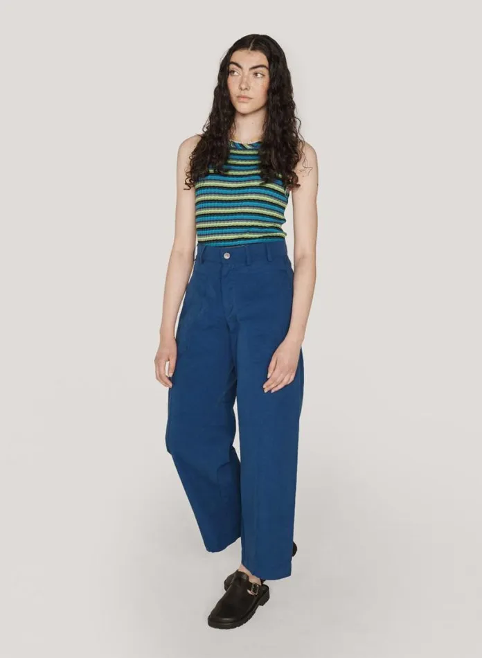 YMC Peggy Trouser Blue Womens Trousers