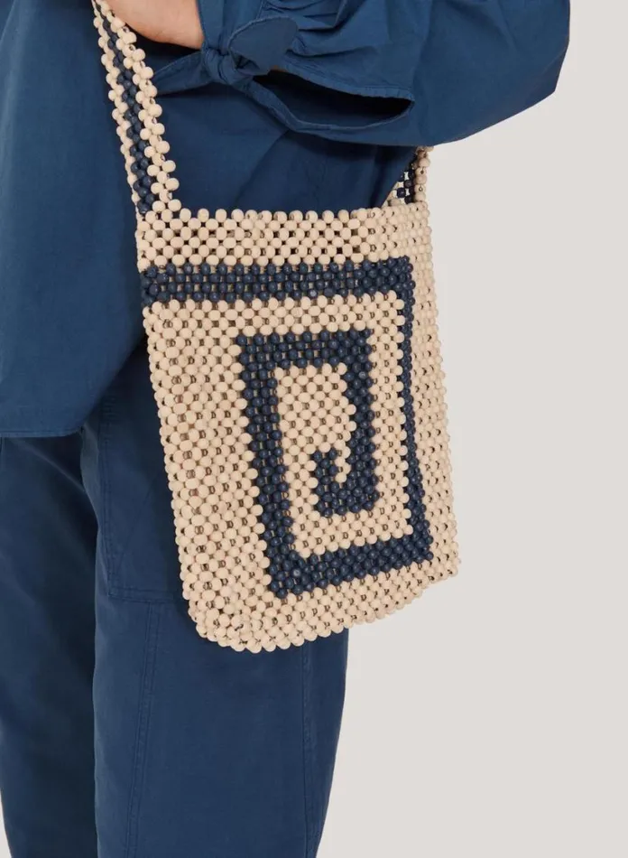 YMC Pilgrim Bag Ecru Multi MensWomens Bags and Wallets