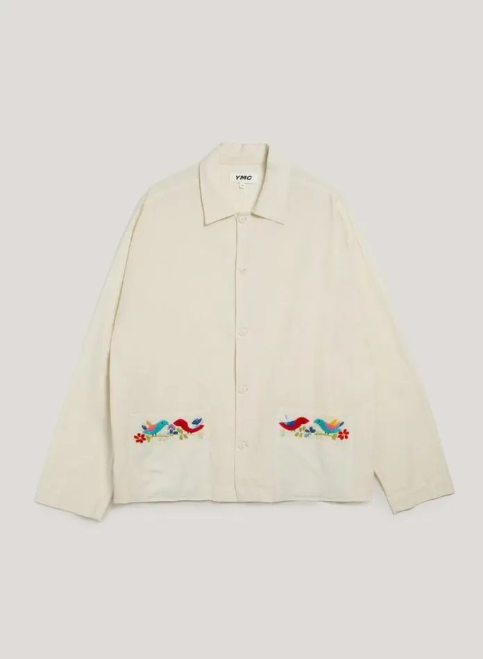 YMC PJ Shirt Ecru Mens Shirts