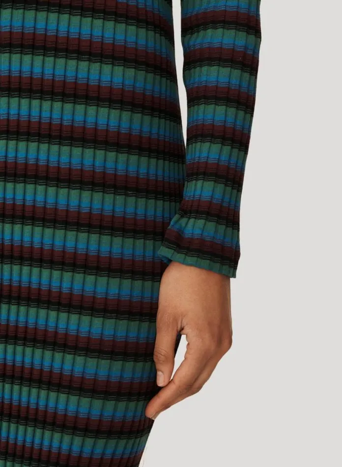 YMC Raindrops Cotton Stripe Dress Multi Womens Dresses