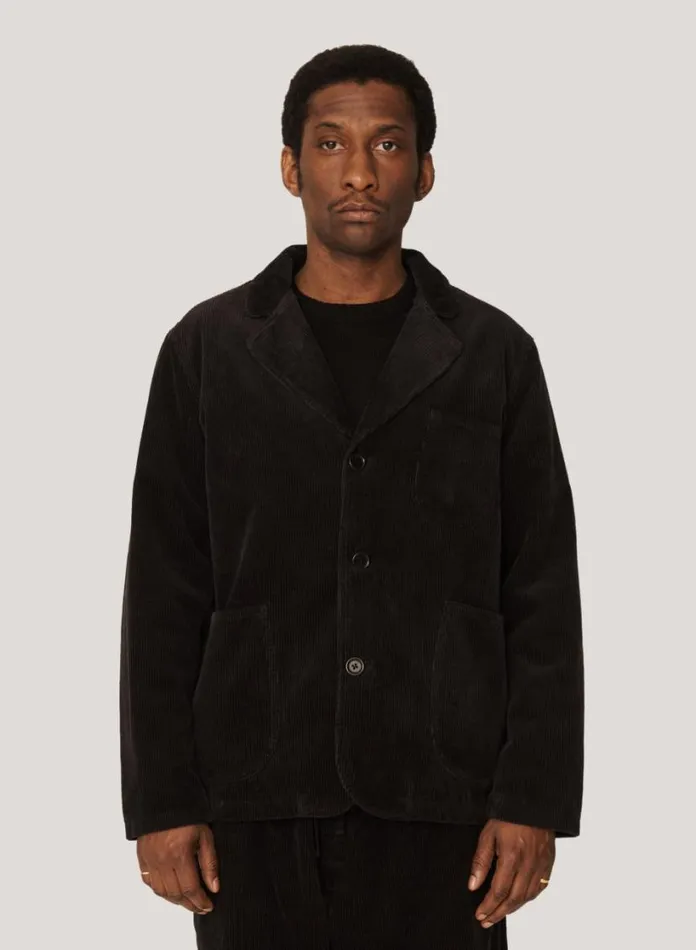 YMC Scuttlers Corduroy Jacket Black Mens Outerwear
