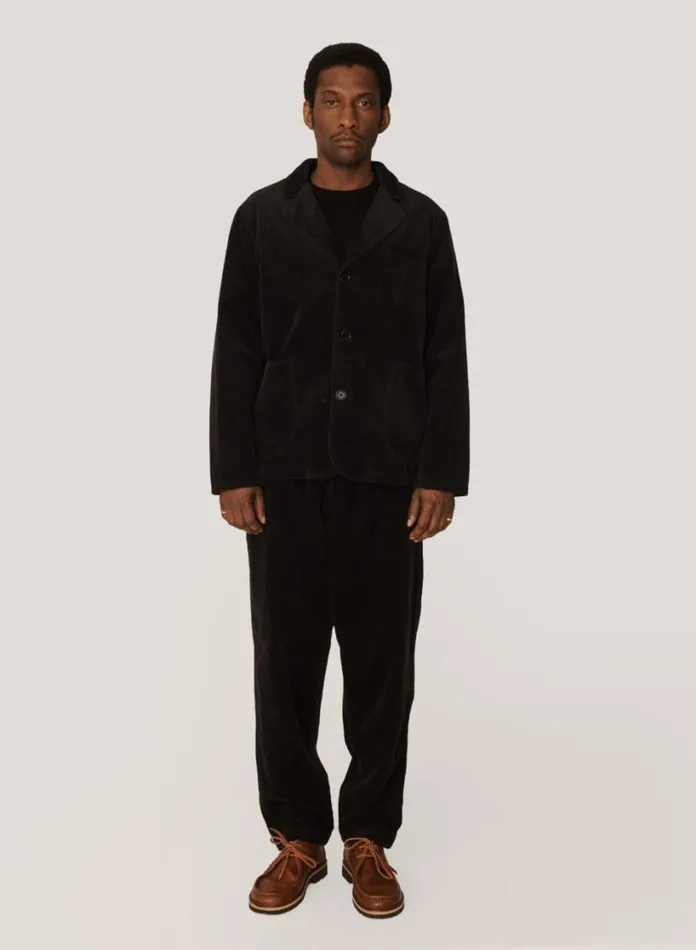 YMC Scuttlers Corduroy Jacket Black Mens Outerwear