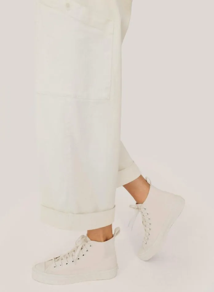 YMC Vulcanised High Top Sneakers Off White Womens Footwear