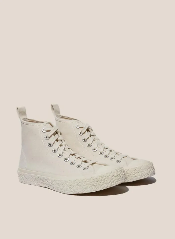 YMC Vulcanised High Top Sneakers Off White Womens Footwear