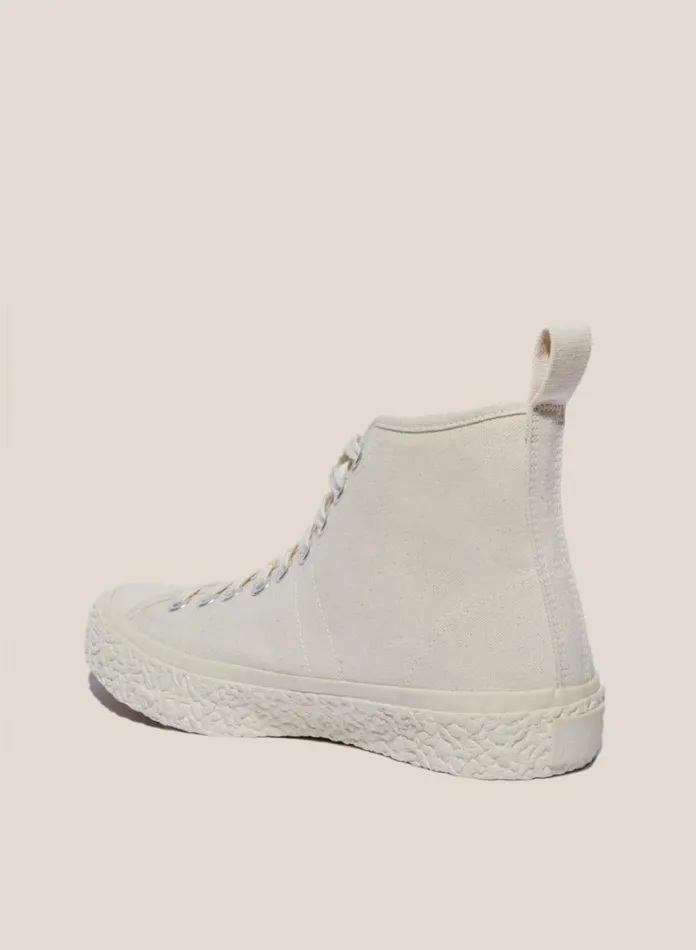 YMC Vulcanised High Top Sneakers Off White Womens Footwear