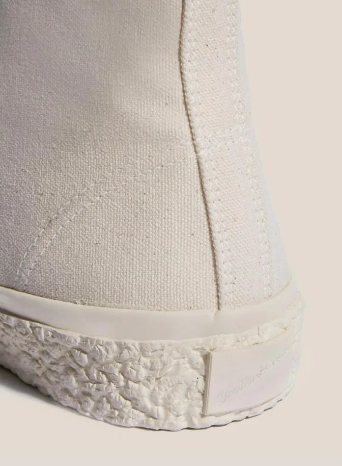 YMC Vulcanised High Top Sneakers Off White Womens Footwear