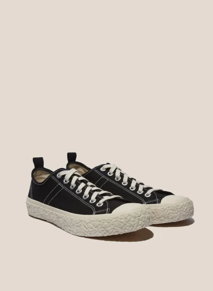 YMC Vulcanised Low Top Sneakers Black Womens Footwear