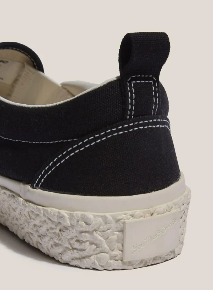 YMC Vulcanised Low Top Sneakers Black Womens Footwear