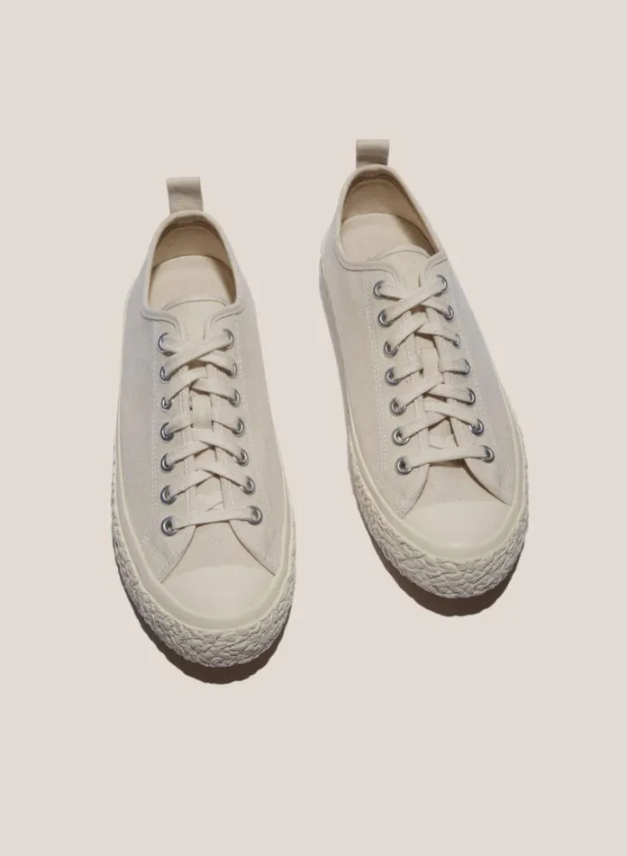 YMC Vulcanised Low Top Sneakers Off White Mens Footwear
